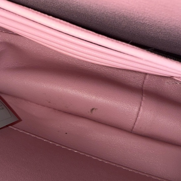 Versace Faux Fur Quilted Virtus Bag English Rose - Picture 6 of 10